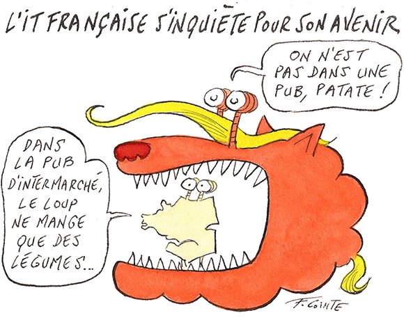 Dessin: Le numérique français a traversé une année 2025 compliquée
